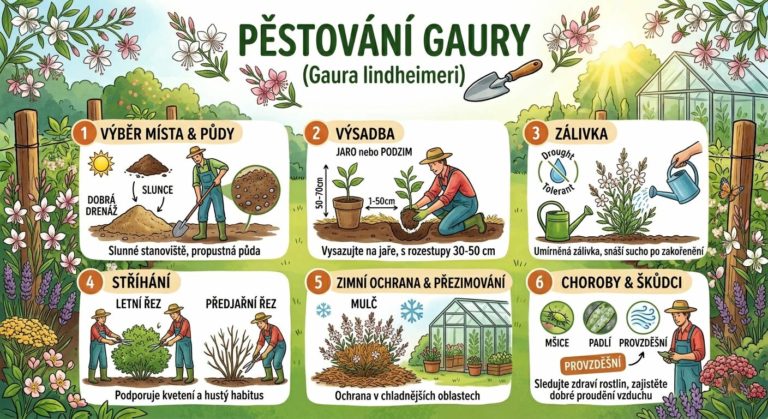 Gaura pěstování: průvodce pro zahradu i květináč 2025