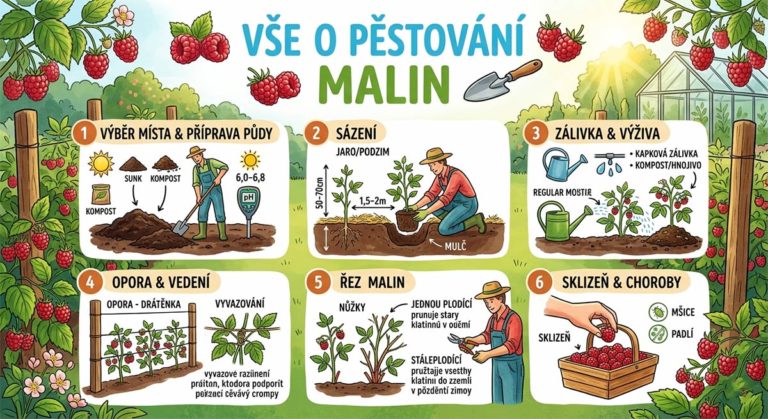 Vše o pěstování malin