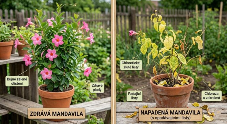 Mandevilla: proč opadávají listy a jak pomoci
